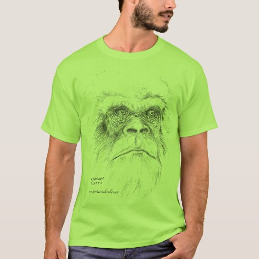 Laten we met Bigfoot Mannen T-shirts praten (Voorkant)