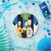 Laten we met Bowling Birthday Paper-Borden gaan Papieren Bordje (Feest)