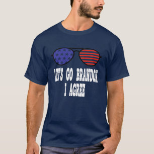 Laten we met Brandon akkoord gaan met Funny Biden  T-shirt