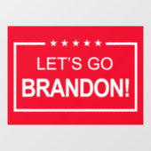 Laten we met Brandon Funny Kerstmis spelen Raamsticker (Vel)