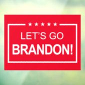 Laten we met Brandon Funny Kerstmis spelen Raamsticker (Vel 3)