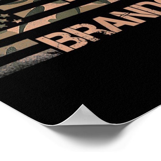 Laten we met Brandon gaan Brandon Camouflage Ameri Poster (Hoek)