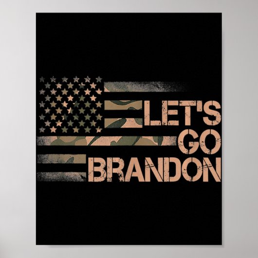 Laten we met Brandon gaan Brandon Camouflage Ameri Poster (Voorkant)