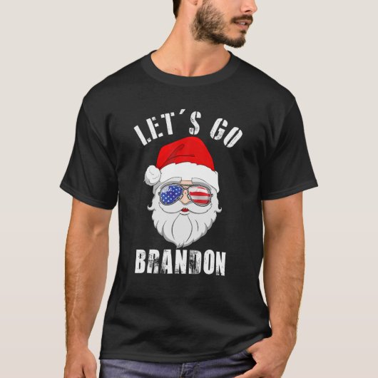 Laten we met Brandon Kerstfeest prettige kerst mak T-shirt (Voorkant)