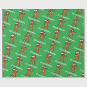 Laten we met Brandon kerstfeestdag Green gaan Cadeaupapier (Vlak)