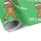 Laten we met Brandon kerstfeestdag Green gaan Cadeaupapier (Rol Hoek)