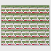 Laten we met Brandon Kerstmis gaan Cadeaupapier (Vlak)