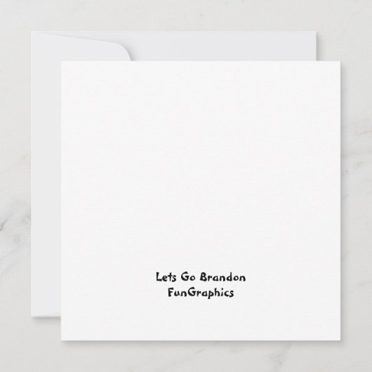 Laten we met Brandon Kerstmis gaan, Trump Snowflak Kaart (Achterkant)