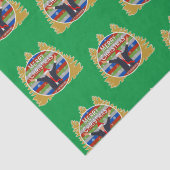 Laten we met Brandon Kerstmis gaan, Trump Snowflak Tissuepapier (Detail)