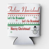 Laten we met Brandon Kerstmis Koelbox gaan Blikjeskoeler (Voorkant)