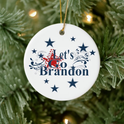 Laten we met Brandon kerstversiering gaan. Keramisch Ornament (Boom)