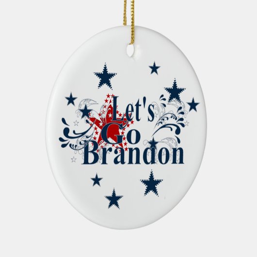 Laten we met Brandon kerstversiering gaan. Keramisch Ornament (Rechts)