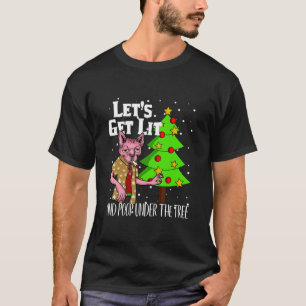 Laten we met een leuke kerstpyjama-toner gaan zitt t-shirt