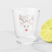 Laten we met een luidop kerstmis gaan shot glas (Achterkant)