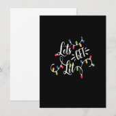 Laten we met een mooie kerstlantaarn werken kaart (Voorkant / Achterkant)