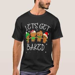 Laten we met gebakken koekjesbrood eten op een lel t-shirt