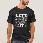 Laten we met kerst Drink kerstlampjes Chris maken T-shirt (Voorkant)