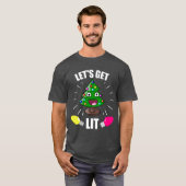 Laten we met kerst Humor te laat komen T-shirt (Voorkant volledig)