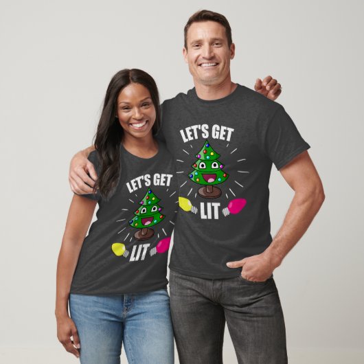 Laten we met kerst Humor te laat komen T-shirt (Unisex)