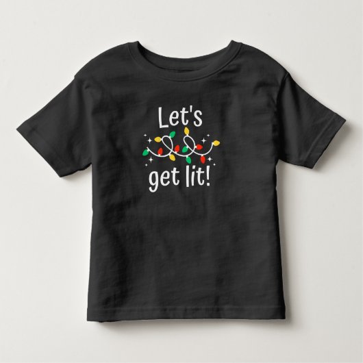 Laten we met Kerstmis te maken krijgen Kinder Shirts (Voorkant)