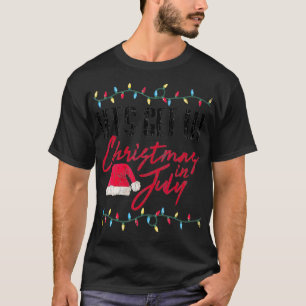 Laten we met mooie kerst in juli grafisch t-shirt