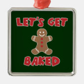 Laten we met mooie kerstversieringen beginnen metalen ornament (Voorkant)