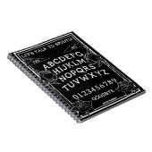 Laten we met Spirits Black Gothic Floral praten Notitieboek (Rechterzijde)