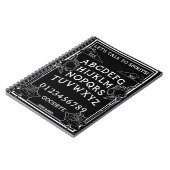 Laten we met Spirits Black Gothic Floral praten Notitieboek (Linkerzijde)