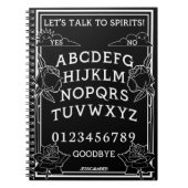Laten we met Spirits Black Gothic Floral praten Notitieboek (Voorkant)
