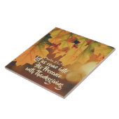 Laten we met Thanksgiving in zijn aanwezigheid tre Tegeltje (Zijkant)