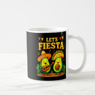 Laten we mexicaanse cinco de mayo avocado tacos vi koffiemok