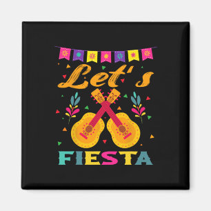 Laten we Mexicaanse gitaar Cinco De Mayo-feest voo Magneet