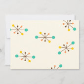 Laten we Mid Century Modern Verjaardag Retro Groov Kaart (Achterkant)