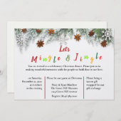 Laten we Mingle en Jingle Kerstfeest houden Kaart (Voorkant / Achterkant)