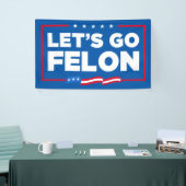 Laten we misdadig anti-Trump zijn Spandoek (Beurs)