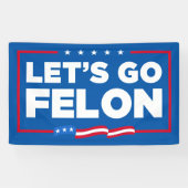 Laten we misdadig anti-Trump zijn Spandoek (Horizontaal)