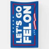 Laten we misdadig anti-Trump zijn Spandoek (Verticaal)