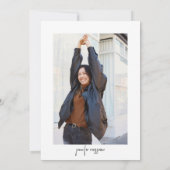 Laten we moderne zwarte script vieren kaart (Achterkant)