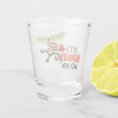 Laten we Monkey rond Valentijn Shot Glas (Achterkant)