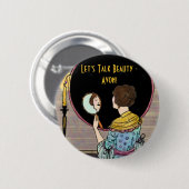 Laten we mooie praatjes houden. ronde button 5,7 cm (Voorkant /achterkant)