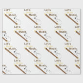 Laten we muziek maken cadeaupapier (Vlak)