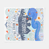 Laten we naar Amsterdam gaan Fleece Deken (Voorkant (Horizontaal))