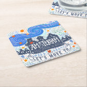 Laten we naar Amsterdam gaan Kartonnen Onderzetters (Schuin)