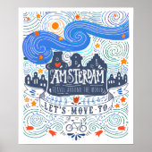 Laten we naar Amsterdam gaan Poster (Voorkant)