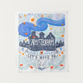 Laten we naar Amsterdam gaan Wandkleed (Voorkant)