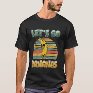 Laten we naar banaan Retro Vintage Bananen Kids Gr T-shirt