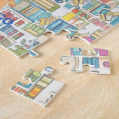 Laten we naar bibliotheek 2 gaan Puzzle Legpuzzel (Zijkant)