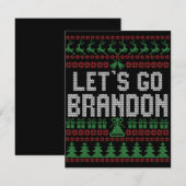 Laten we naar Brandon gaan Funny Laidelijke Kerstt Notitiekaartje (Voorkant / Achterkant)