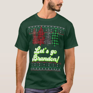 Laten we naar Brandon gaan, mooie Pset Christm. T-shirt