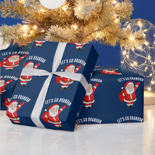 LATEN WE NAAR BRANDON KERSTMIS GAAN CADEAUPAPIER